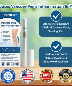 PKNEW® 𝗡𝗼𝗻-𝗜𝗻𝘃𝗮𝘀𝗶𝘃𝗲 Varicose Veins Treatment Laser Pen