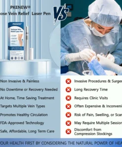 PKNEW® 𝗡𝗼𝗻-𝗜𝗻𝘃𝗮𝘀𝗶𝘃𝗲 Varicose Veins Treatment Laser Pen