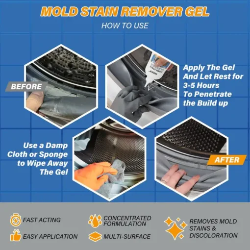 ODEIUN™ Mold Remover Gel with Scrub Brush