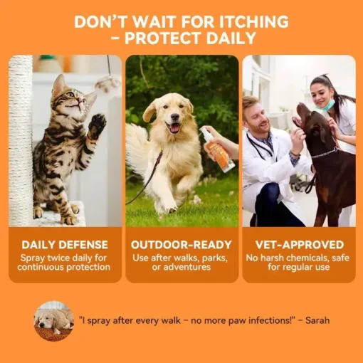 ODEIUN® Quantum Silver Pet Skin Spray for Dogs and Cats